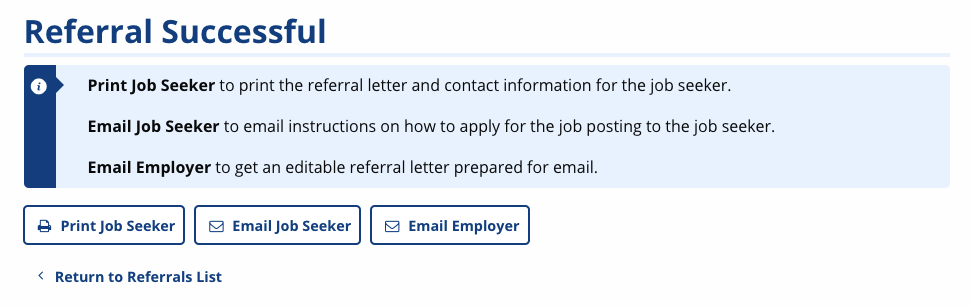 Referral Success screenshot